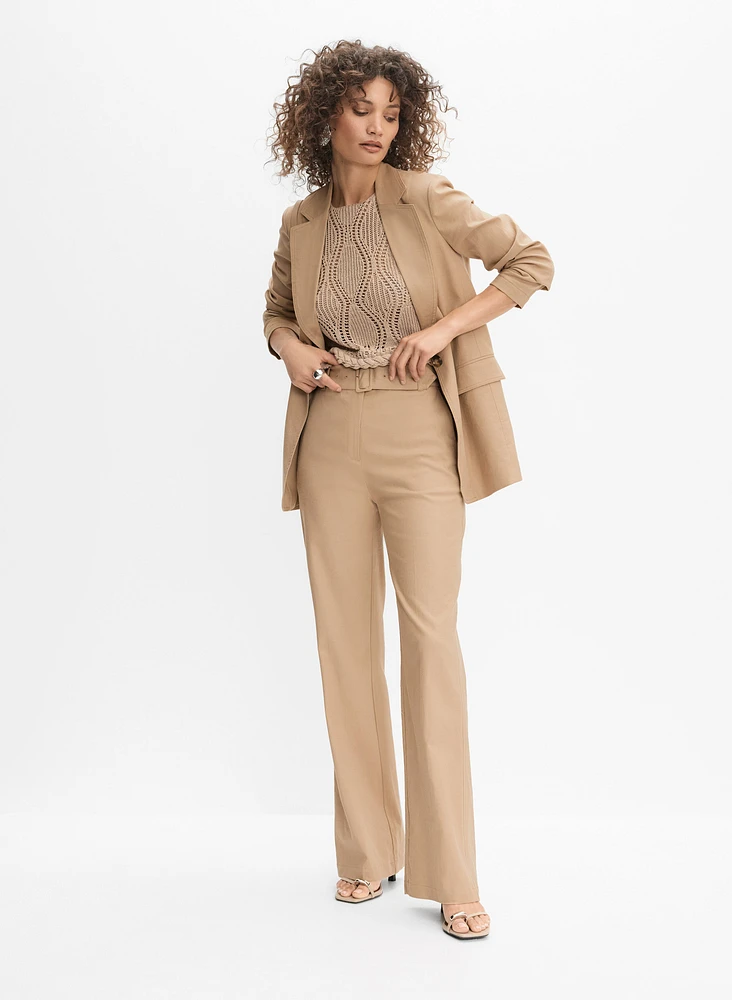 Blazer en lin extensible