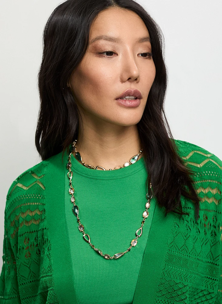 Pointelle Knit Bolero