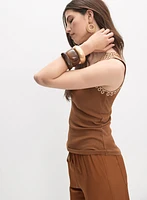 Embroidered Tank Top