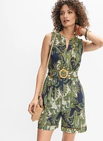 Short Paisley Jumpsuit