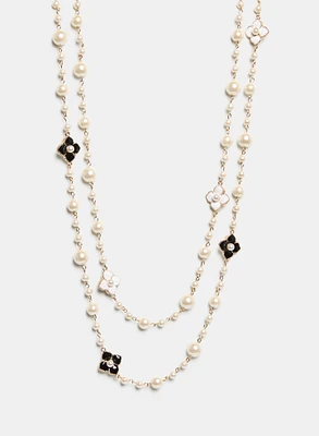 Pearl & Floral Necklace