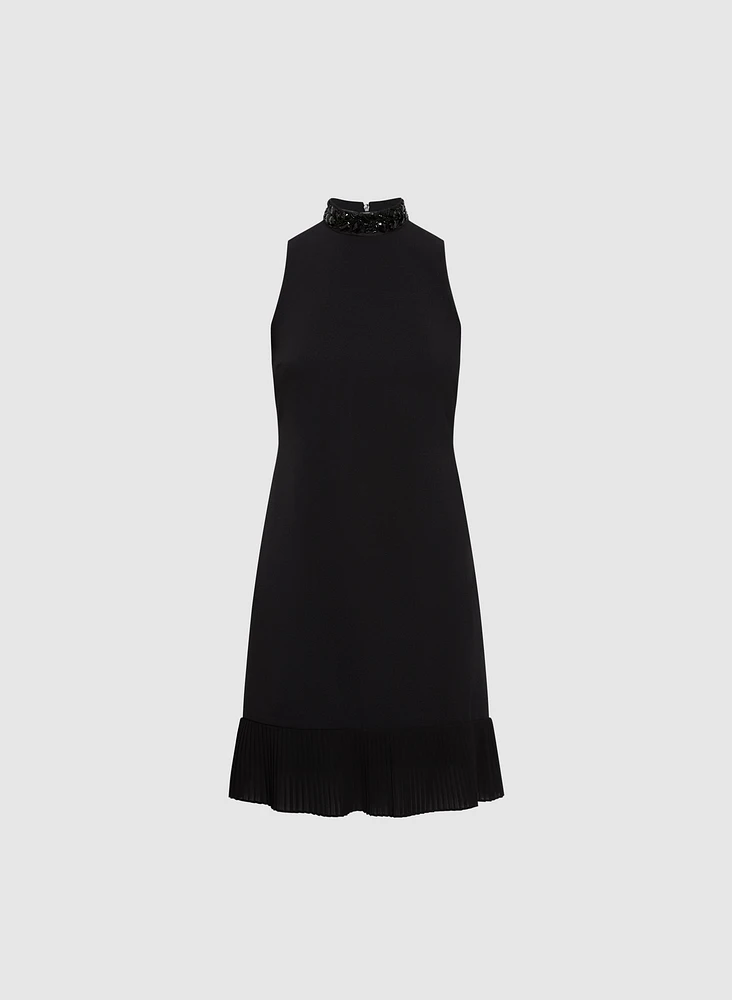 Sleeveless Crepe Dress