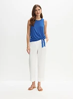 Camisole à nouer et pantalon capri