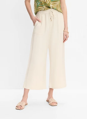 Crinkle Modal Capris
