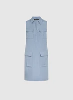 Linen Pocket Detail Dress