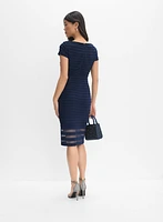 Adrianna Papell - Mesh Illusion Banded Dress