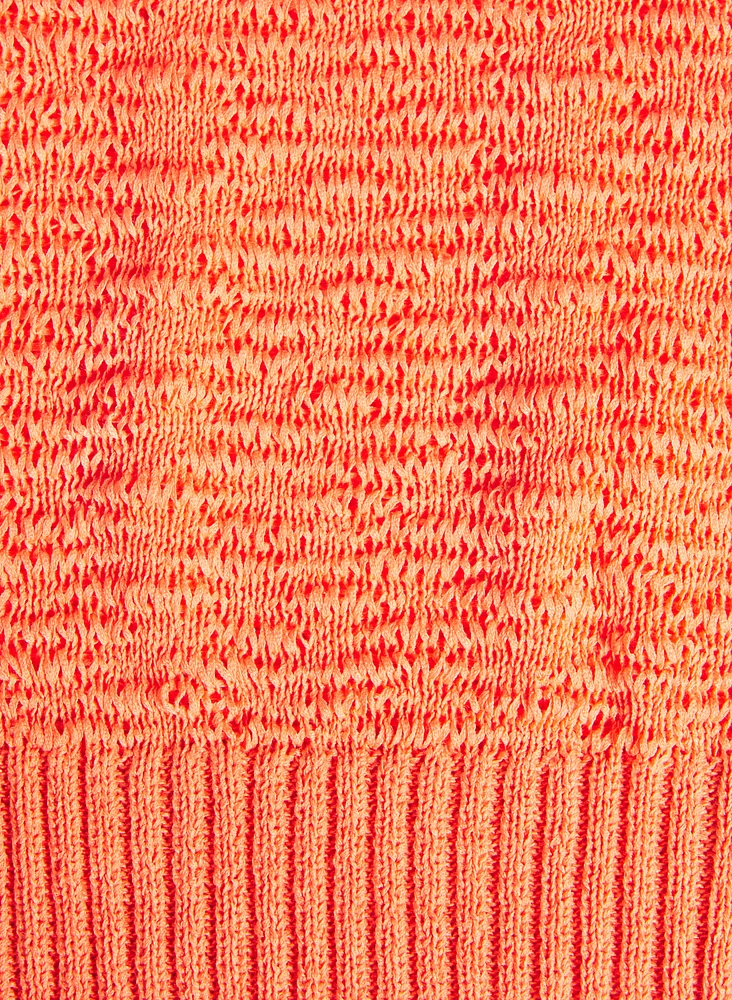 Textured Sleeveless Sweater