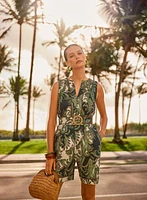 Short Paisley Jumpsuit