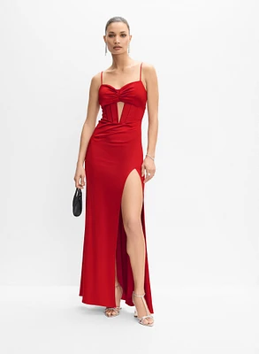 Robe-corset à découpes