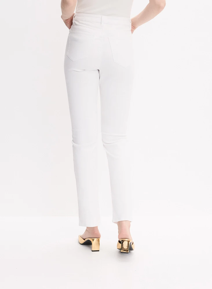 Straight-Leg Ankle Jeans