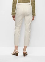 Capri à jambe étroite avec poches obliques