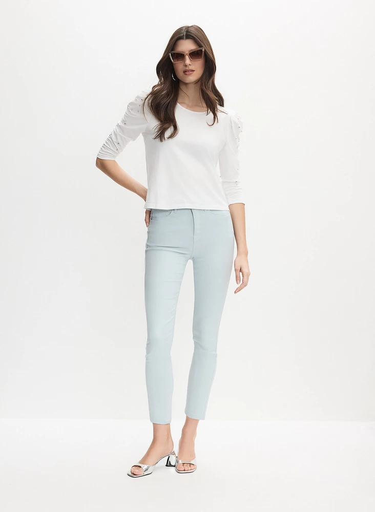 Pearl Detail T-Shirt