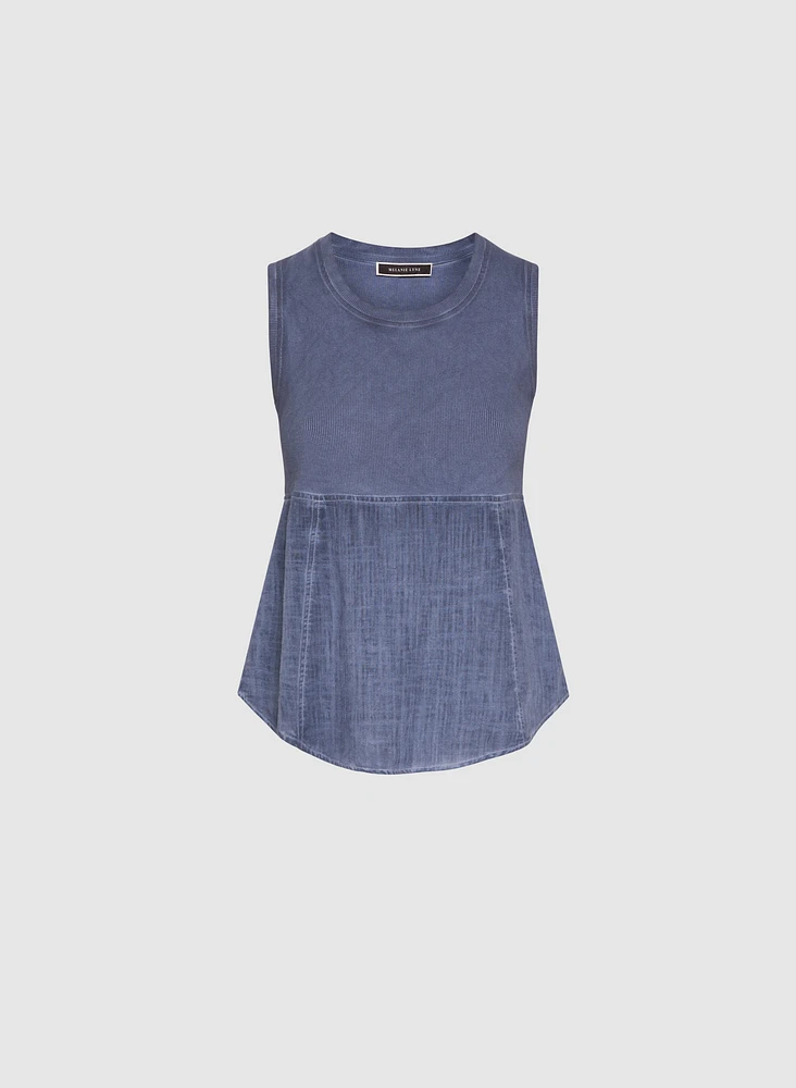 Stretch Cotton Tank Top