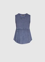 Stretch Cotton Tank Top