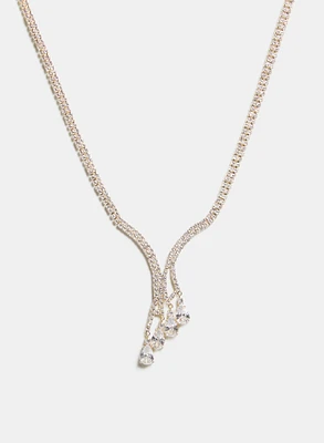 Teardrop Crystal Necklace