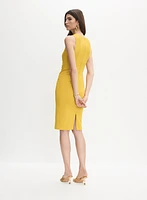 Robe sans manches à plis