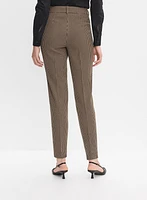 Pantalon Giselle à motif pied-de-poule