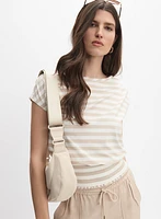 Smocked Hem T-Shirt