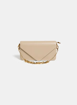 Pochette en enveloppe à sangle en chaîne