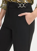Lauren Ring Insert Straight-Leg Pants
