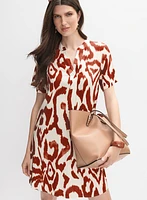Abstract Print Short Dress
