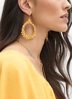 Circle Beaded Earrings