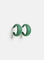 Rubber Hoop Earrings