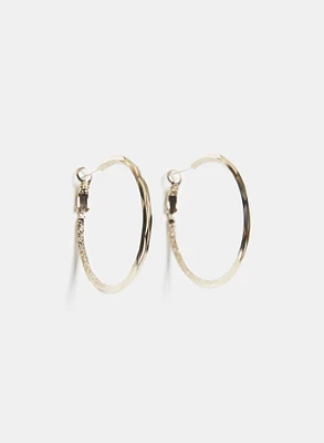 Boucles d'oreilles en anneaux lisses