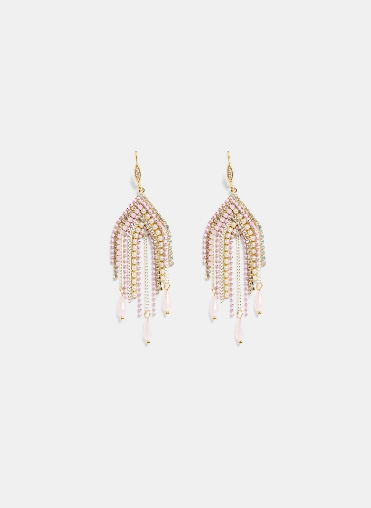 Mixed Cascade Earrings
