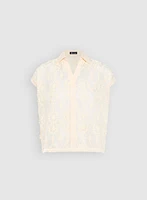 Lace Appliqué Blouse