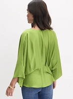 Joseph Ribkoff - Satin Peplum Blouse