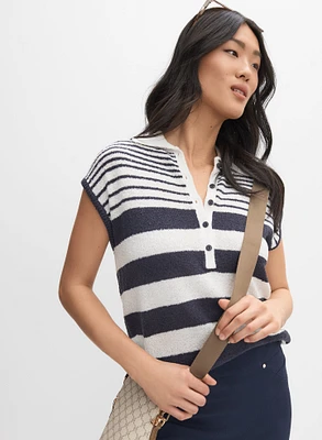 Striped Collar Sweater