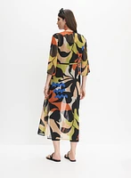 Haut maxi en chiffon imprimé