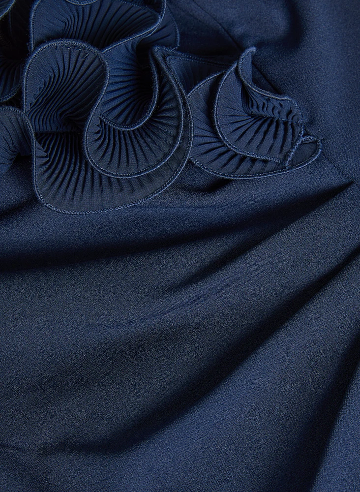 Ruffled Off-The-Shoulder Dress