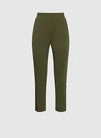 Pantalon à jambe étroite ourlet fendu