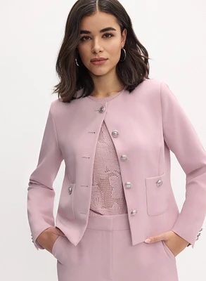 Short Collarless Jacket
