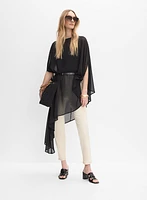 Asymmetric Chiffon Cape