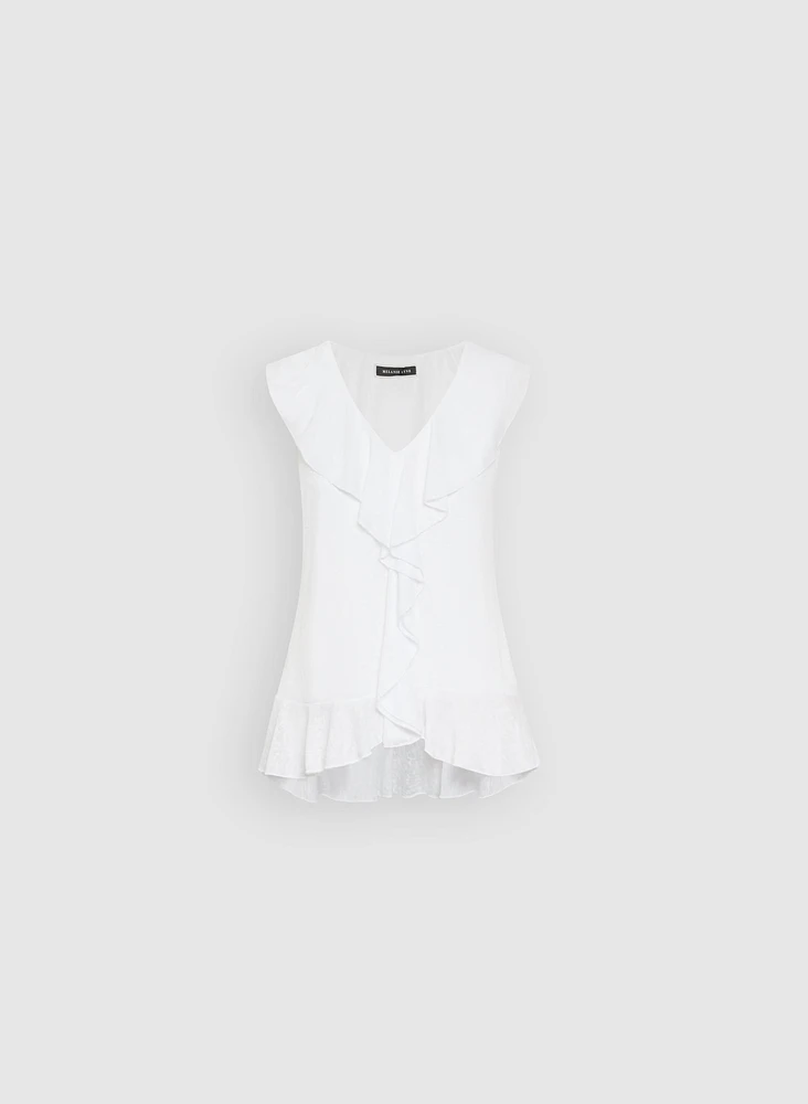 Ruffle Detail Top