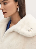 Cape en fausse fourrure