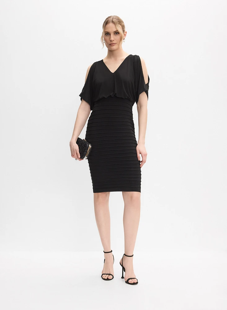 Adrianna Papell - Split Sleeve Blouson Dress