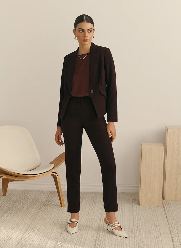 Veste à bouton unique
