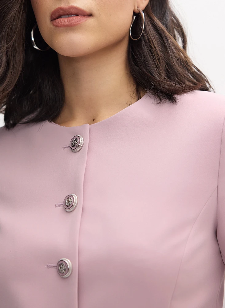 Short Collarless Jacket