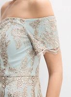 Robe à superposition en dentelle