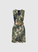 Short Paisley Jumpsuit