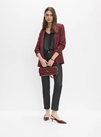 Contrast Stitch Straight-Leg Jeans