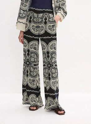 Pantalon à motif paisley