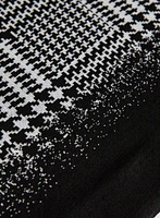 Jupe crayon à motif pied-de-poule