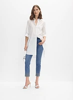 Blouse en coton ornée de pierres
