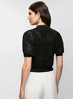 Eyelet Bomber Jacket
