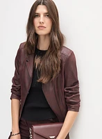 Vex - Veste en faux suède à détails boutons